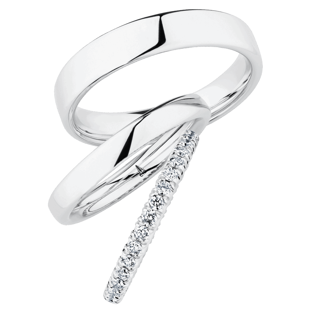 Weißgold-Ringe mit elegantem Diamantbesatz – zeitloses Leuchten in exklusivem Design