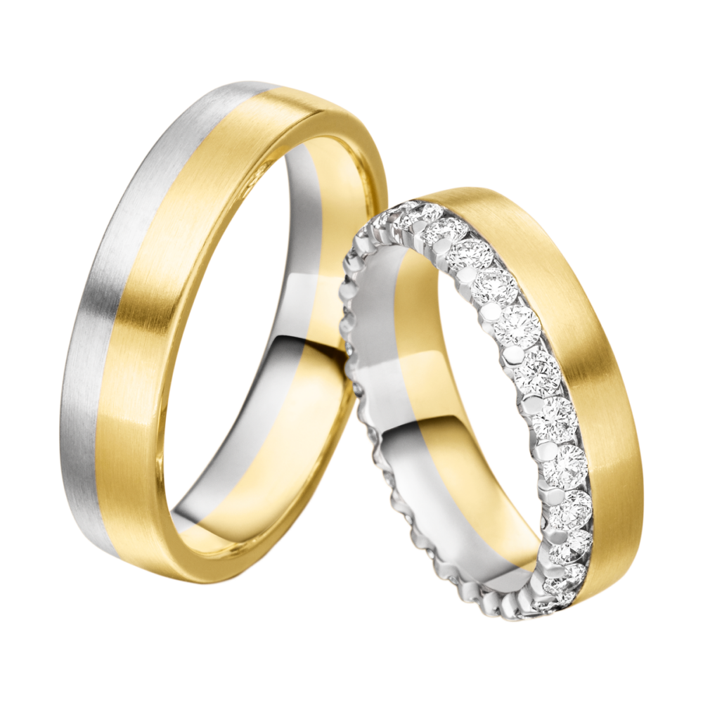 Ring aus Gelbgold mit Brillanten in Kronenfassung – Ausdruck zeitloser Eleganz und ewiger Verbundenheit