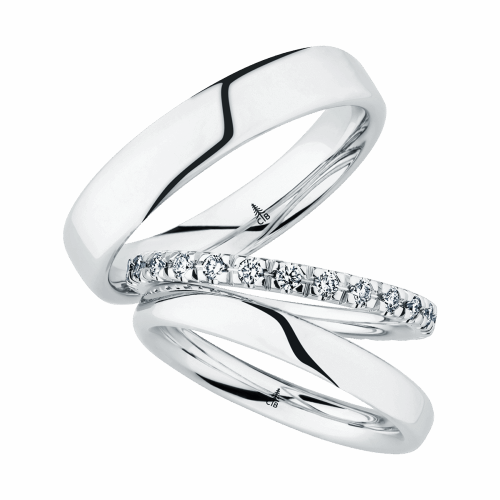 Platinringe mit exklusivem Brillantbesatz – stilvolles Zeichen für ewige Verbundenheit