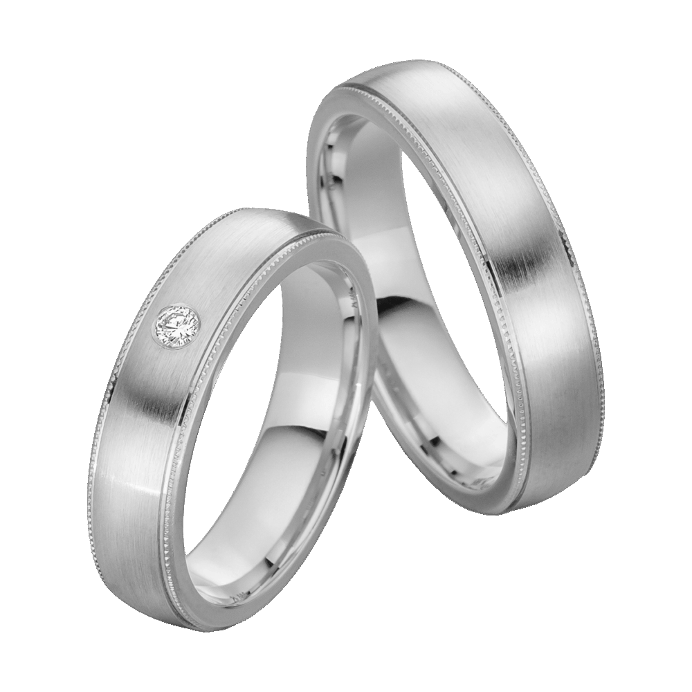 Platinringe Phönixjuwel mit strukturierter Oberfläche, brillierendem Diamantbesatz und klassischem Ziermuster am Rand