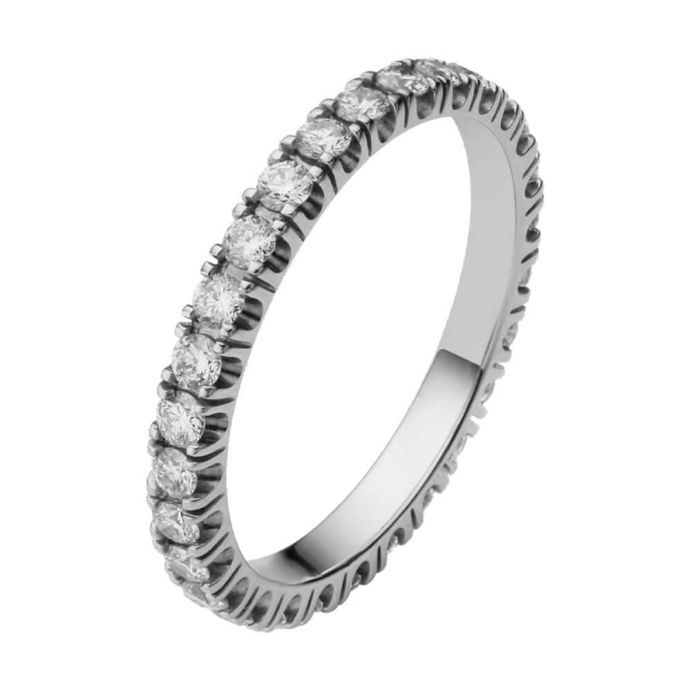 Platin-Memoirering mit 34 Brillanten – Stardust Elegance als Symbol ewiger Liebe